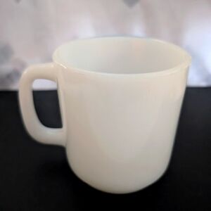 Vintage Glasbake White Milk Glass Coffee Tea Mug